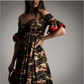 Vestido Ranchera Camuflaje Kaki Carlota and CO
