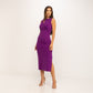 Vestido de Fiesta Cut Out Morado