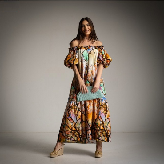 Vestido estampado ZARA