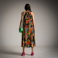 Vestido estampado cuello halter Chris Botti Shop