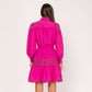 Vestido Bordado Fucsia