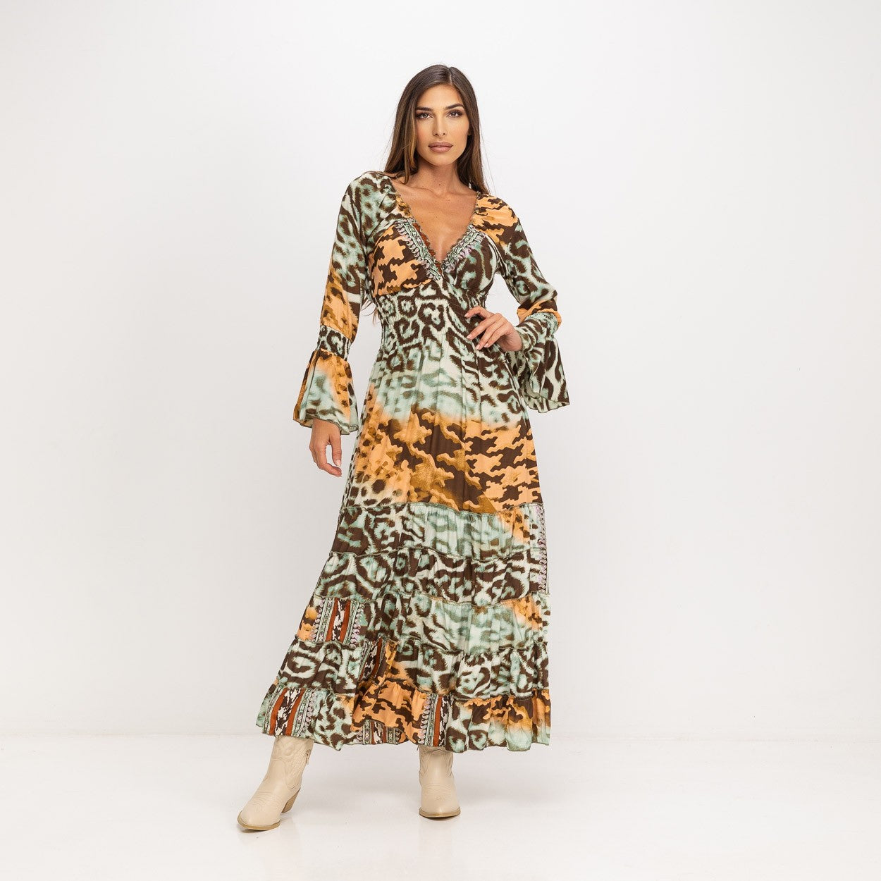 Vestido Boho estampado Animal Print