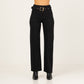 Pantalón de vestir negro mujer Tallas Grandes con cinturon
