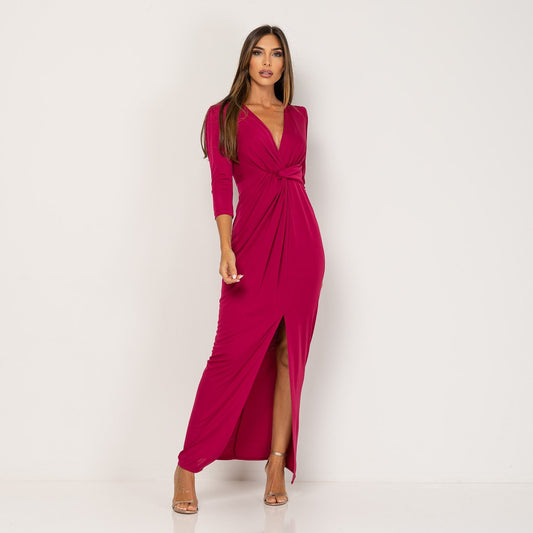 Vestido elegante de fiesta rojo Tallas Grandes